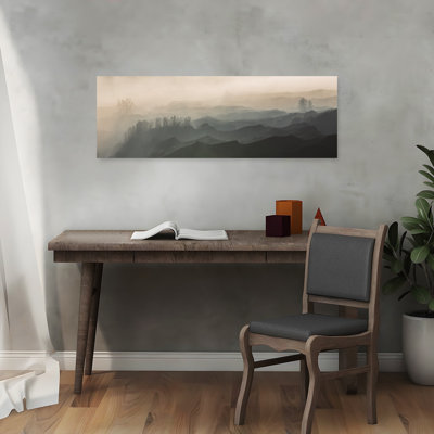 Misty Mountain Layers Ethereal Peaceful Serene Landscape Mountain, art mural