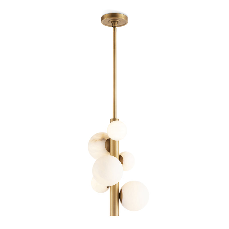 Styx Vertical Pendant (Oil Rubbed Bronze), Natural Brass