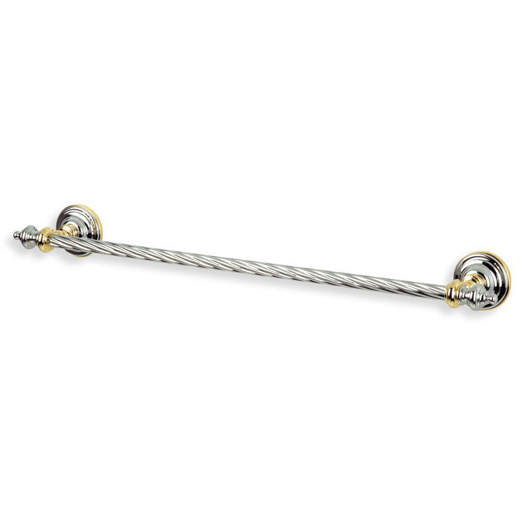 Barre à serviettes murale 23,6 po Giunone, Chrome et or