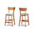 Upholstered Counter Stool with Solid Wood Frame-1941839678
