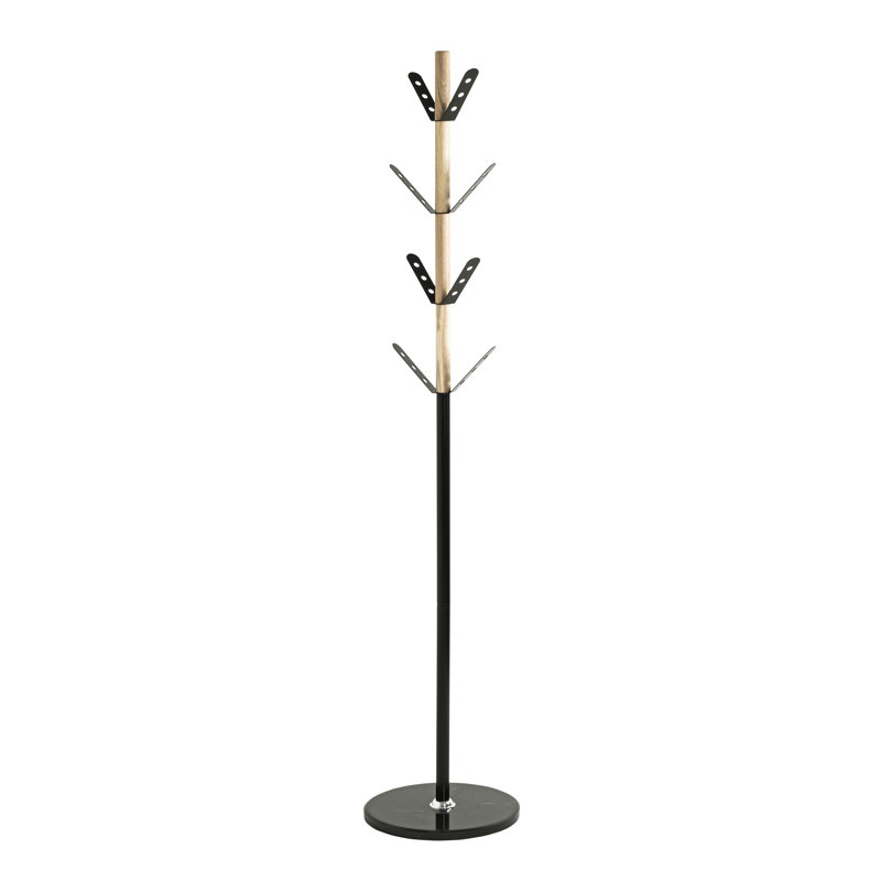 Metal Freestanding 8 - Hook Coat Rack, Black