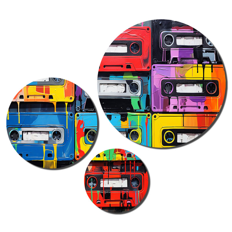 Ensemble de 3 cassettes rétro Rhythms II