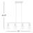 Douglas Forge Hand-Blown Glass Linear Pendant-1076588471