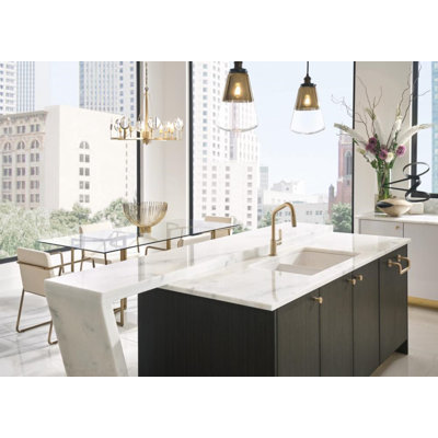 Litze® Pull-Down Faucet with Angled Spout and Industrial Handle