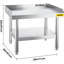 Support pour barbecue en acier inoxydable VEVOR, table en acier inoxydable, table avec support de rangement réglable pour la cuisine d'hôtel, de maison et de restaurant-82637320