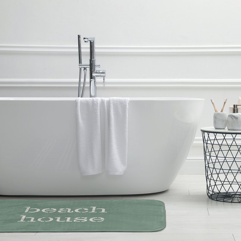 Tapis de bain Beach, L 21 po x L 34 po, Vert