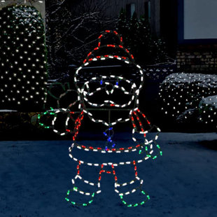 Enseigne lumineuse Père Noël (Ensemble de 2)