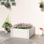 Lit de jardin surélevé en vinyle, boîte de jardin modulaire 2 x 2 x 1 pi, blanc-802593702