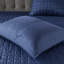 Couette King/King bleu marine - Ensemble de literie de luxe 8 pièces en microfibre douce brossée, comprenant une couette, des taies d'oreiller et des oreillers pour une chambre élégante.