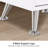 Classic Manicure Table with Glass Top, Nail Desk with Drawers, Vanity Makeup Desk-1866191072