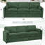 Canapé moelleux moderne de 89 po avec coussin rembourré, canapé en chenille avec 2 coussins bien rembourrés, canapé 3 places pour le salon, la chambre à coucher-48576687