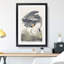 Great Blue Heron by John Audubon - Framed Print-55575436-55575439