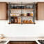 3-Tier Rectangular Shelf Bracket, Wall/Floor/Ceiling Mount Storage Shelving, Storage Shelf Brackets
