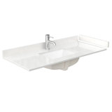 48" Single Countertop with Square Sink, Backsplash & Sidesplash
