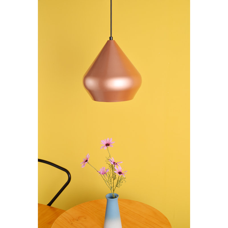 Bronwood 1 - Light Single Pendant, 10" H x 10" W x 10" D, Honey Gold