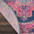 Abbate Oriental Navy Blue/Pink Area Rug-2136925986