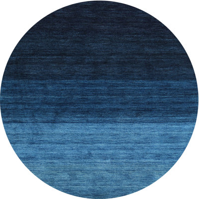 Tapis contemporain noir / bleu
