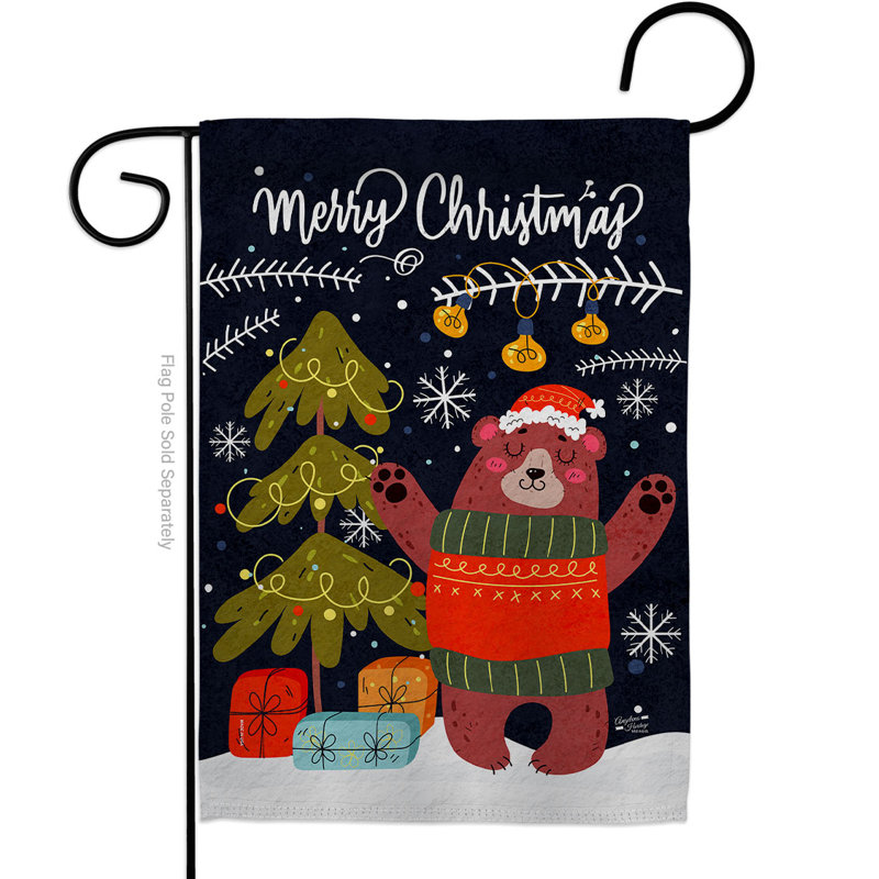 Drapeau de jardin en polyester 2 faces 1,5 pi x 1,1 pi