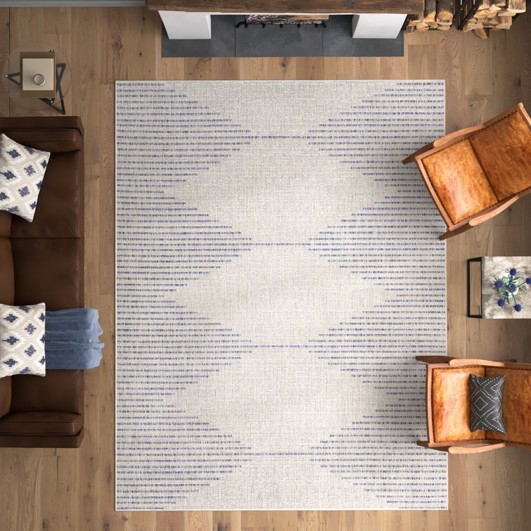 Mendota Geometric Light Grey Indoor/Outdoor Area Rug