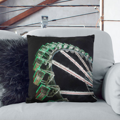 Ferris Wheel Vol.1 Painting Square Throw Cushion