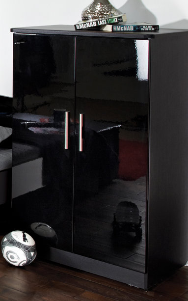 Yvette Chest of Drawers, Black, H197 x W74 x D53cm