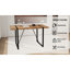 Ensemble de table de salle à manger moderne en bois MDF industriel avec 4 chaises pour la maison
