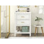 Meuble-lavabo 24 po avec lavabo supérieur, meuble-lavabo moderne avec 2 tiroirs et meuble-lavabo simple