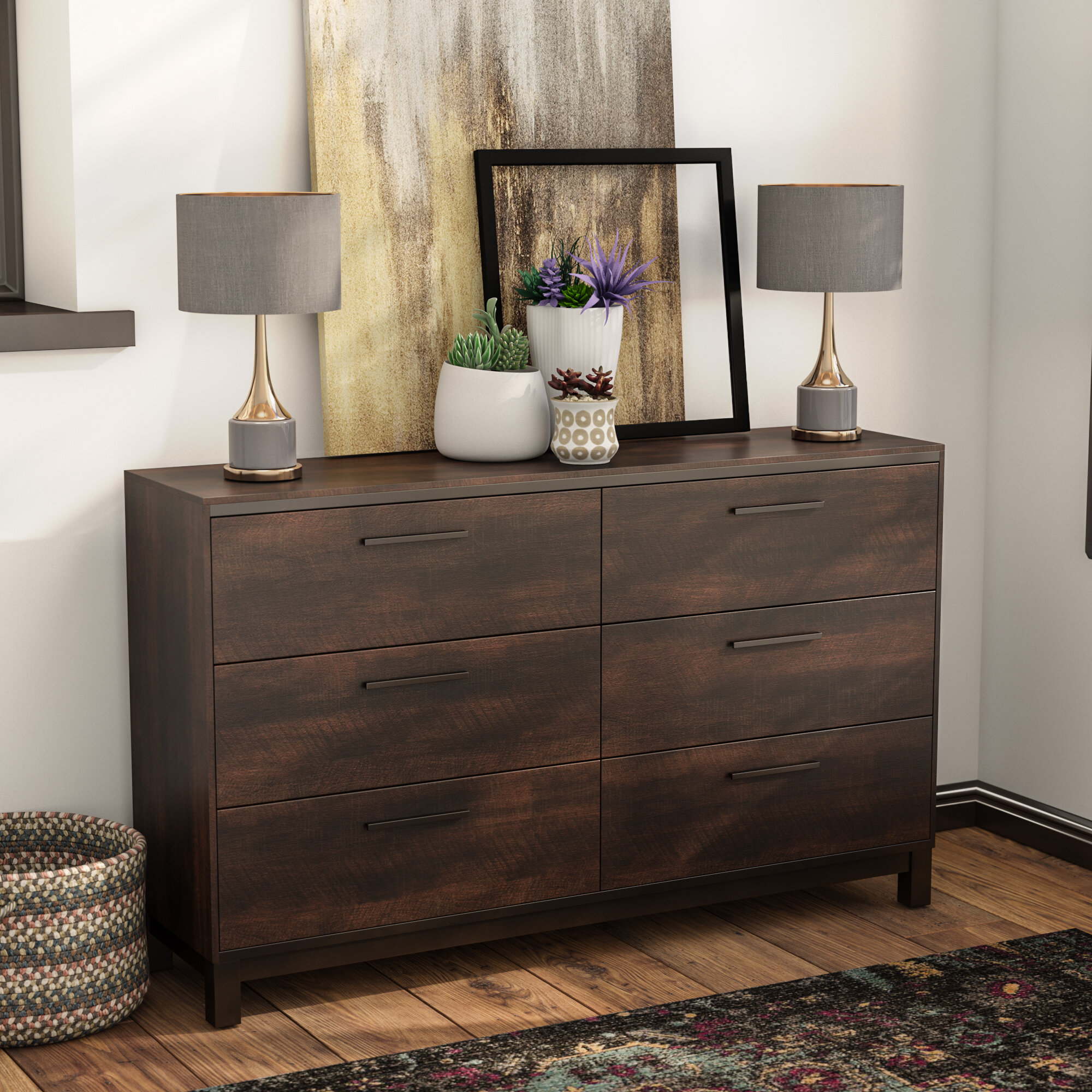 brooklyn 6 drawer double dresser