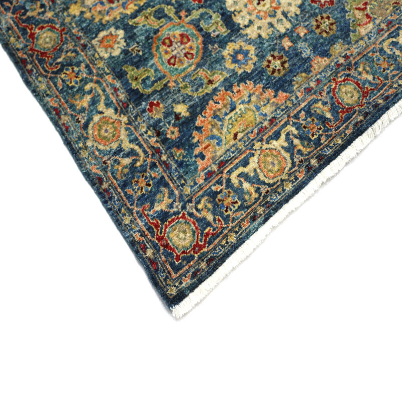 Blue Antique Revival Wool Rug - 4' x 6'