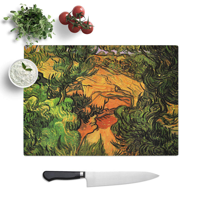 Entrance to a Quarry by Vincent Van Gogh Chopping Board, 28.5cm W x 39cm L