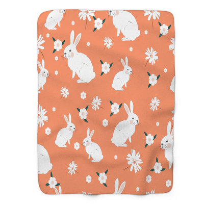 Style de Pâques - Couverture sherpa de qualité supérieure 1 pièce