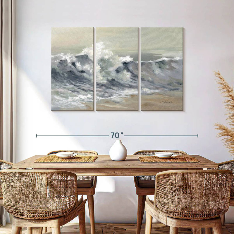 Senne Serene Splashing Wave, 36" H x 57" W