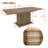 63" - 78" Expandable Dining Table With Storage Cabinet,Modern Minimalist Dining Table For 6-10 People