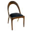 Chaise d'appoint Nyks en brun / noir