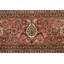 Tapis beige en laine noué à la main de conception unique 6 pi 9 po x 9 pi 11 po Samirah