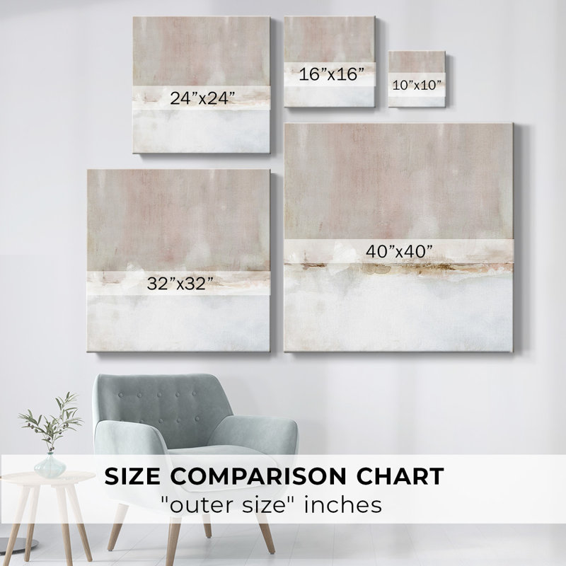 «Blush Days», toile tendue avec châssis, H 8 po x l 8 po