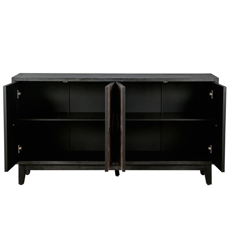 Buffet Mid Mid Century, Brun antique