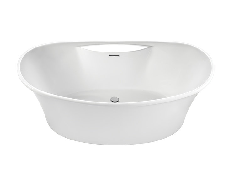 Loretta 3 60" Freestanding Air Bathtub, Acrylic CXL® Gloss White