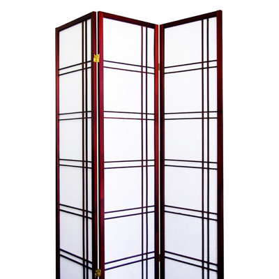 70 "3 moustiquaires" de couleur cerise - bois de pin, pliable pour économiser de l'espace, grande cloison décorative moderne en pin, gestion, barrière intérieure