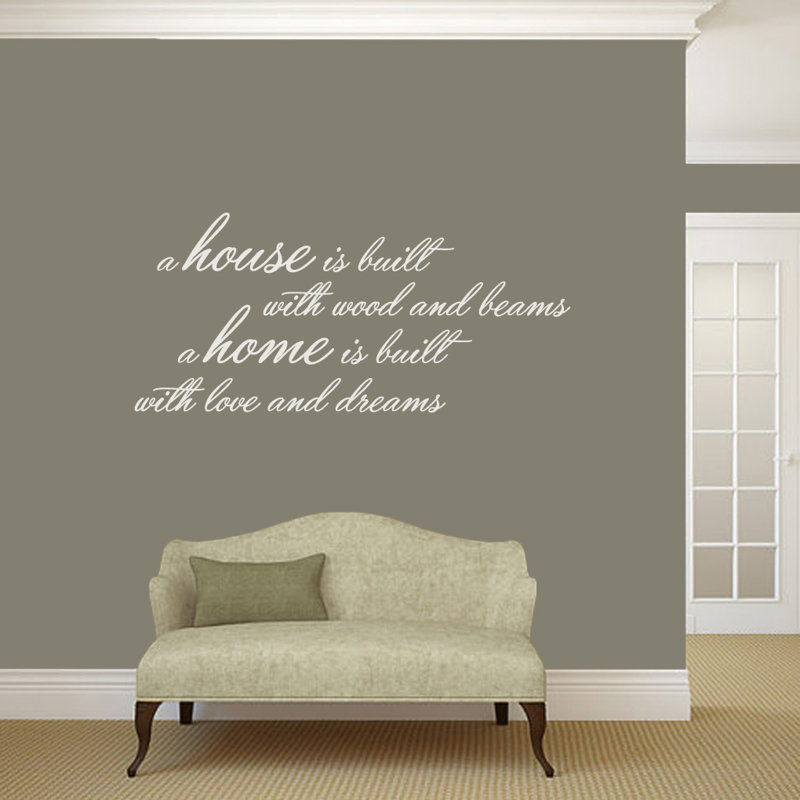 Adhésif décoratif « A house is built », Blanc