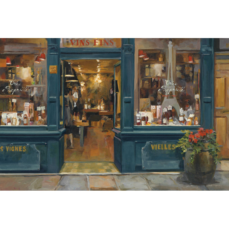 Parisian Wine Shop, H 24 po x l 36 po x P 1,25 po
