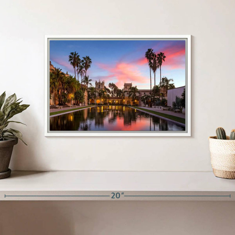 Casa De Balboa, Cadre flottant blanc, 13 po x 9 po