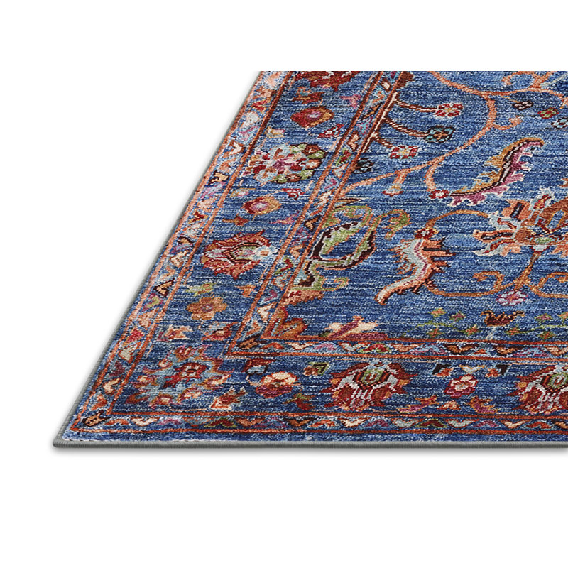 Tapis oriental bleu Garrin, Rectangle 8 pi x 10 pi