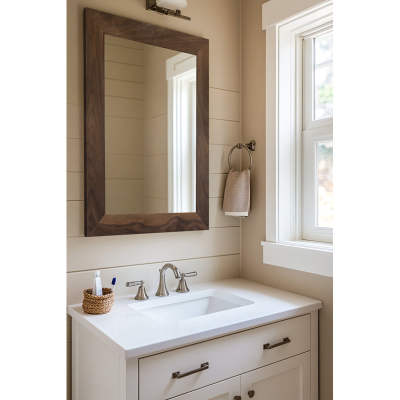 Rayne Mirrors Ozark Hardwood Mirror Walnut, 33" x 28"
