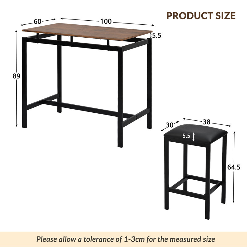 Odaniel Dining Set with 4 Chairs
