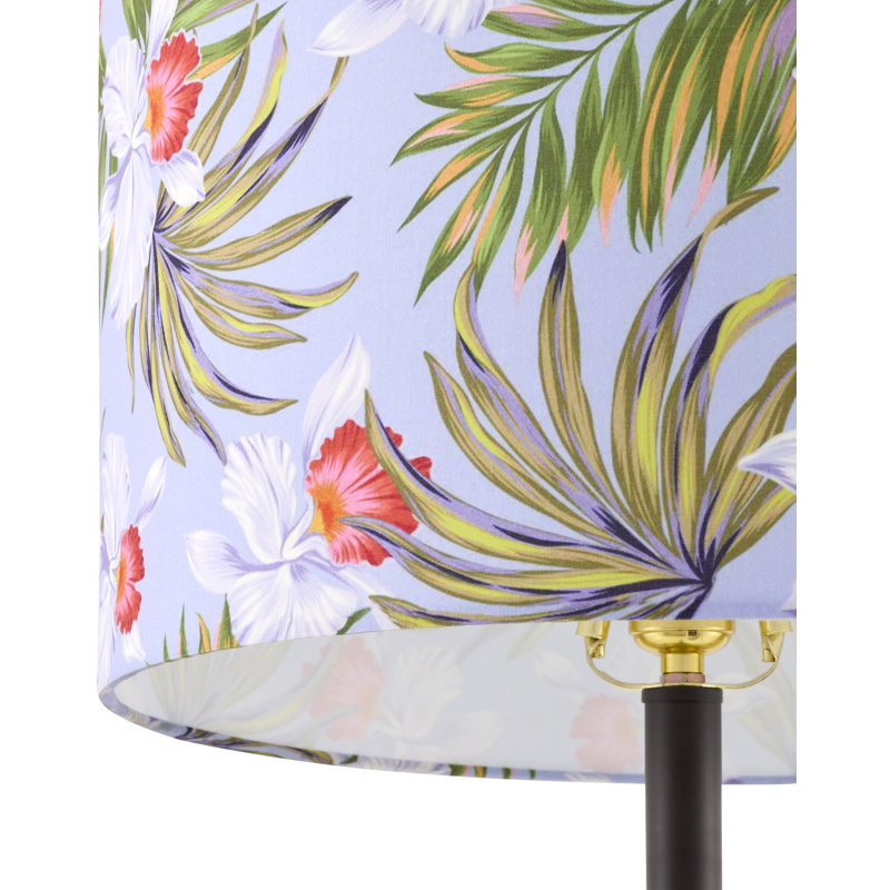 Lampe de table Richawara, Vert / pervenche
