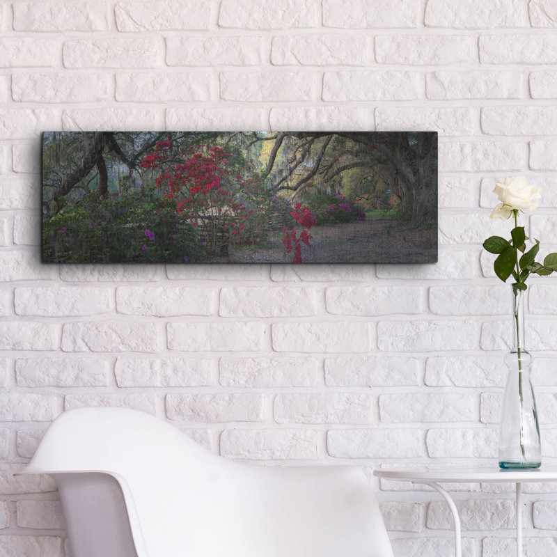 «Springtime Morning» par H.J. Herrera, art mural en métal, 48 po x 16 po, H 12 po x l 36 po