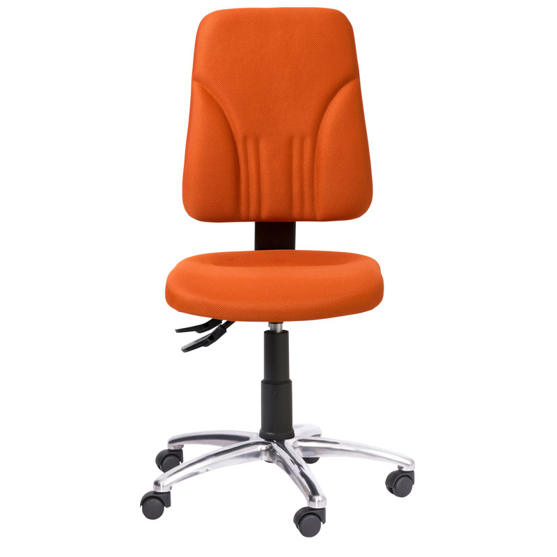 Office Chair, No armrests, Blue