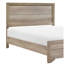 Mobilier de chambre à coucher simple - planche de lit d'aspect naturel avec finition