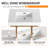 30 " Single Wall-Mounted Bathroom Vanity with Resin Sink, Soft Close Drawer, Float Mounting Design